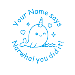 Teacher Stamps - Narwhal