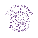 Load image into Gallery viewer, Hedgehog Teacher Stamps