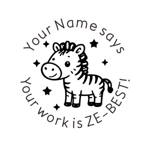 Zebra Teacher Stamps