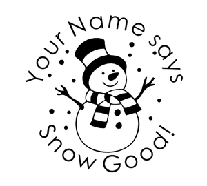 Christmas Stamp Snowman