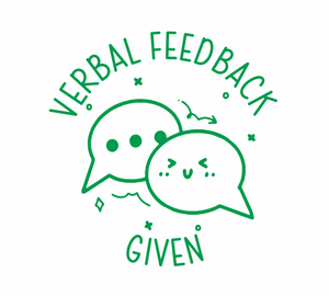 Verbal Feedback Given Stamp