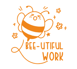Bee-utiful Work Teacher Stamp