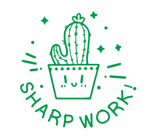 Cactus Sharp Work Stamp