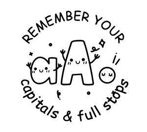 Remember Your Capitals And Full Stops