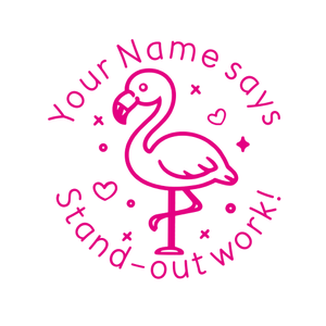 Teacher Stamps - Flamingo