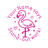 Load image into Gallery viewer, Teacher Stamps - Flamingo