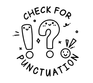 Check For Punctuation Stamp
