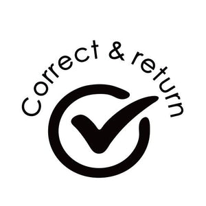 Correct & return Stamps