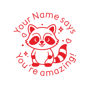 Teacher Stamps -Raccoon