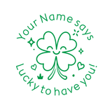 Load image into Gallery viewer, Teacher Stamps - Four Leaf Clover