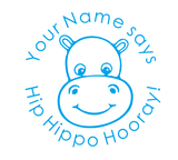 Load image into Gallery viewer, Hippo Teacher Stamp