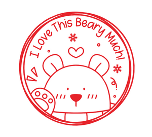 I Love This Beary Much Teacher Stamp