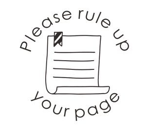 Please rule up your page Stamp