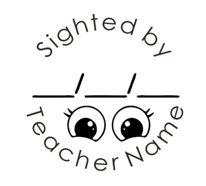 Sighted by Teacher Stamp