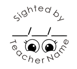 Load image into Gallery viewer, Sighted by Teacher Stamp
