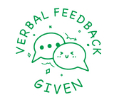 Load image into Gallery viewer, Verbal Feedback Given Teacher Stamp