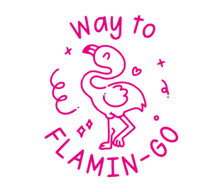Way To Flamin Go Teacher Stamp