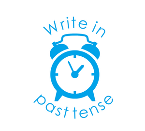 write in Past Tense Stamp