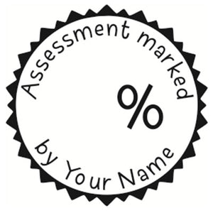 Assessment marked stamps