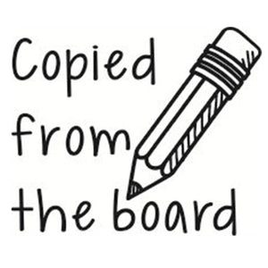 Copied from the board