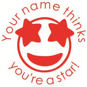 Emoji- star eye stamps