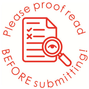 Proof read before submitting!