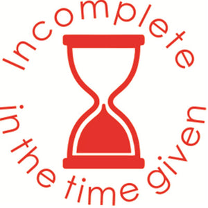 Sand Clock Incomplete Stamps