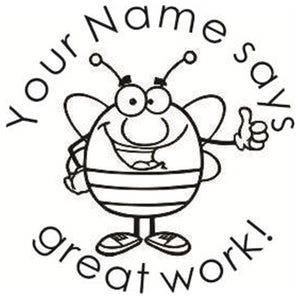 Thumb up bee stamp